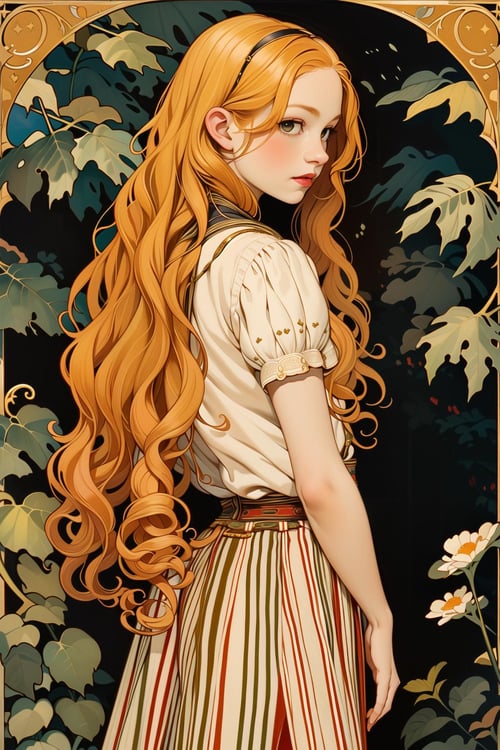 【复古插画】人物画像复古海报2.5d画风 by 卷儿 丨 AiCC on Tensor.Art