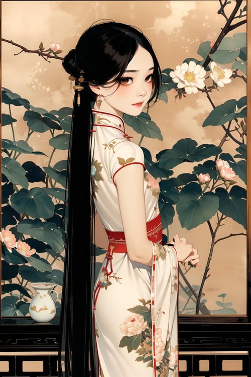 【复古插画】人物画像复古海报2.5d画风 by 卷儿 丨 AiCC on Tensor.Art