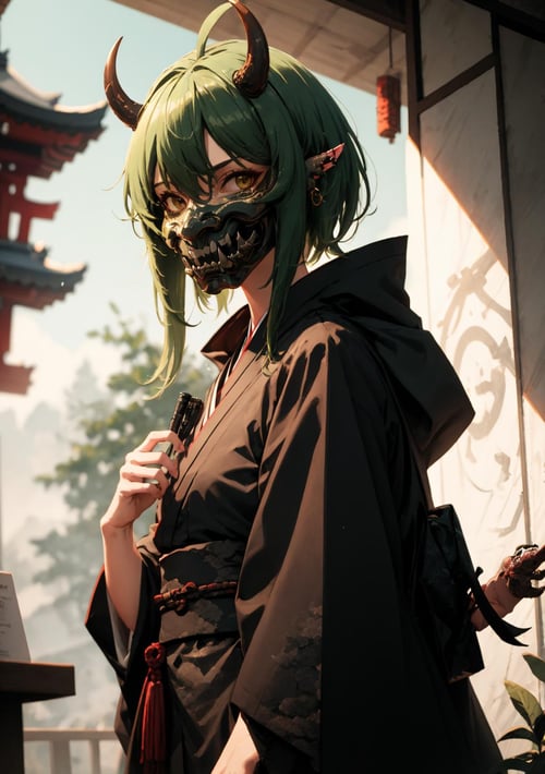 Oni-mask Lora by Lembont on Tensor.Art