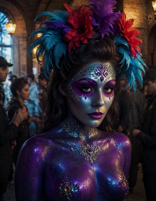 Glitter Body Paint SDXL Style LoRA by Amigos on Tensor.Art