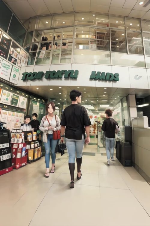 東急ハンズ三宮店前 In front of Tokyu Hands Sannomiya store SD15 by swingwings on Tensor.Art