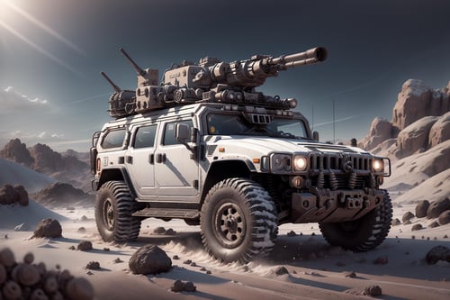 Modified off-road vehicles big white bear SUV（改装越野大白熊）LoRa by Mr.A on Tensor.Art