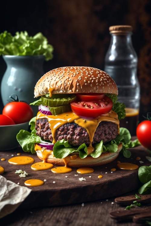 Burger photo food（汉堡照片）LoRa by Mr.A on Tensor.Art