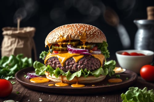 Burger photo food（汉堡照片）LoRa by Mr.A on Tensor.Art