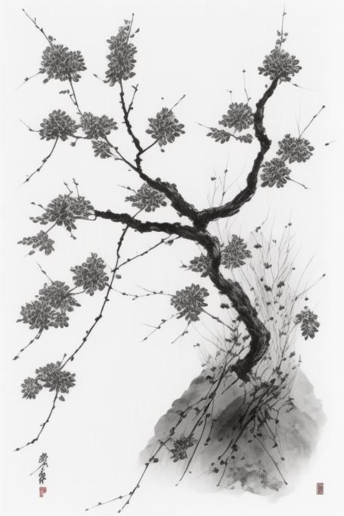 Chinese Ink Painting style LoRa（中国水墨风） by Mr.A on Tensor.Art