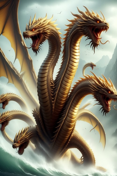 #Dragonyear multiple head dragon by JiroJohn558192 on Tensor.Art