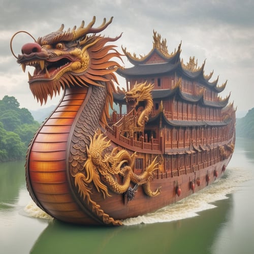 #Dragonyear Dragon ship by JiroJohn558192 on Tensor.Art