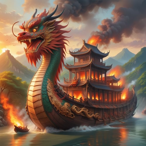 #Dragonyear Dragon ship by JiroJohn558192 on Tensor.Art
