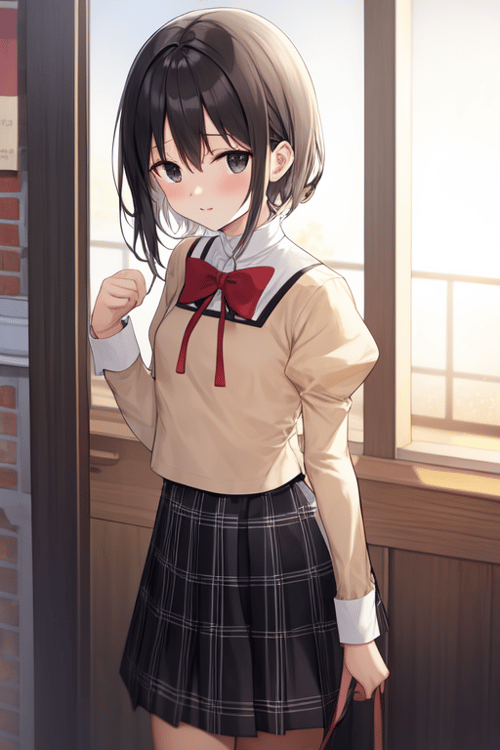 Mitakihara School Uniform (from Puella Magi Madoka Magica) by MassBrainImpact on Tensor.Art