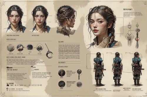角色设计稿 by AI绘画画 on Tensor.Art