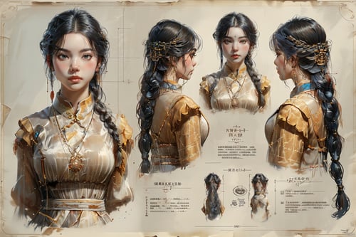 角色设计稿 by AI绘画画 on Tensor.Art