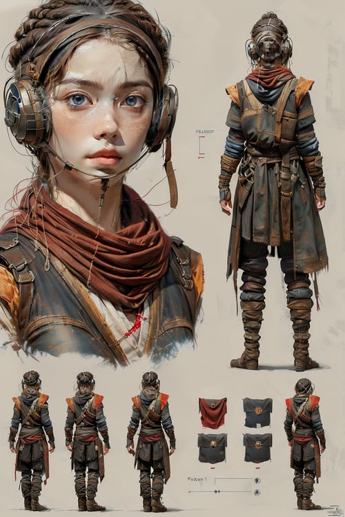 角色设计稿 by AI绘画画 on Tensor.Art