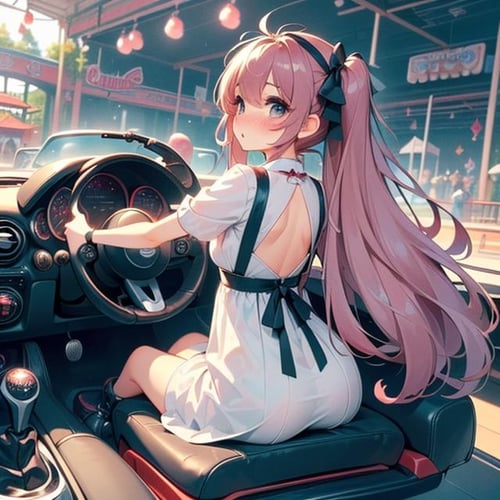girl like mini car / driving cabrio by 鬼畫符 on Tensor.Art