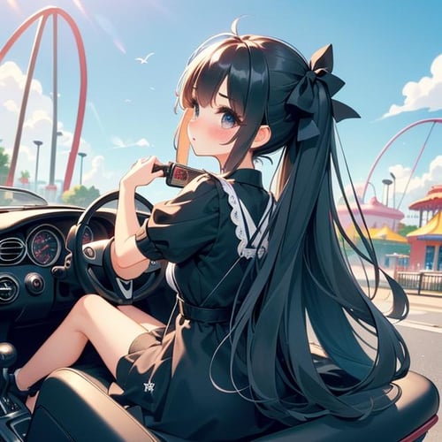 girl like mini car / driving cabrio by 鬼畫符 on Tensor.Art