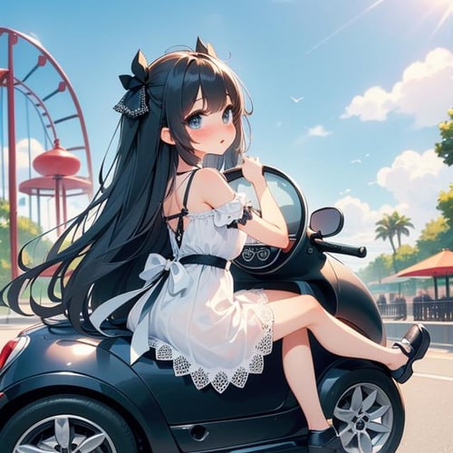 girl like mini car / driving cabrio by 鬼畫符 on Tensor.Art