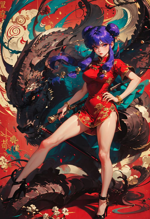 Shampoo シャンプー 珊璞 (Ranma 1/2) 绪儿 - XRYCJ by Ttan on Tensor.Art