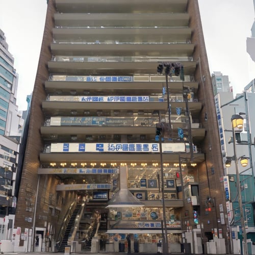 新宿にある有名書店 famous bookstore in Shinjuku, Tokyo, JAPAN SD15 by swingwings on Tensor.Art