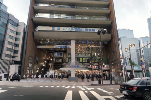 新宿にある有名書店 famous bookstore in Shinjuku, Tokyo, JAPAN SD15 by swingwings on Tensor.Art