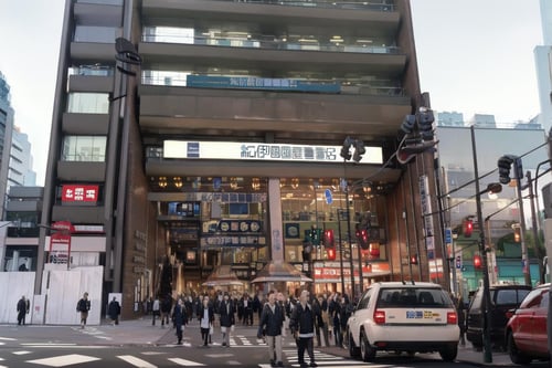 新宿にある有名書店 famous bookstore in Shinjuku, Tokyo, JAPAN SD15 by swingwings on Tensor.Art