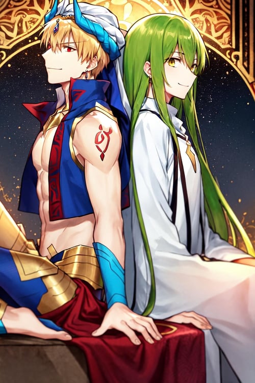 Gilgamesh x Enkidu | 闪闪 x 恩奇都 | ギルガメッシュ x エルキドゥ (Fate/strange Fake) by Akiseki on Tensor.Art