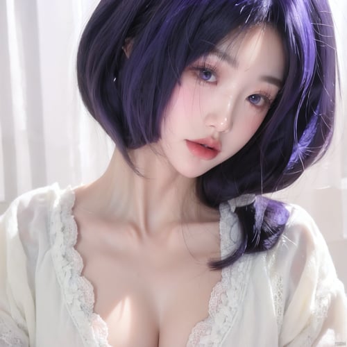 美女-紫色头发 by 宝拉熊 on Tensor.Art