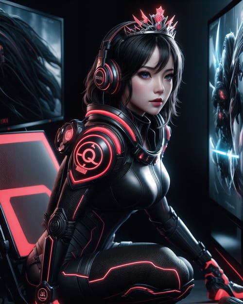 ABM-Gamer Queen by Azwar Black Mask on Tensor.Art