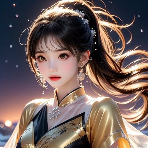 新月修饰，脸型，发型，美颜 by 新月照澄湾 on Tensor.Art