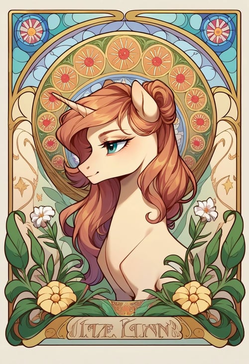 Art Nouveau [Pony] by MassBrainImpact on Tensor.Art