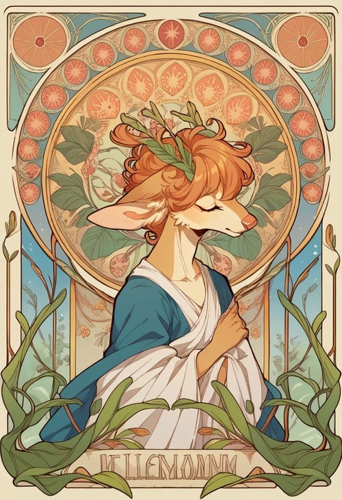 Art Nouveau [Pony] by MassBrainImpact on Tensor.Art