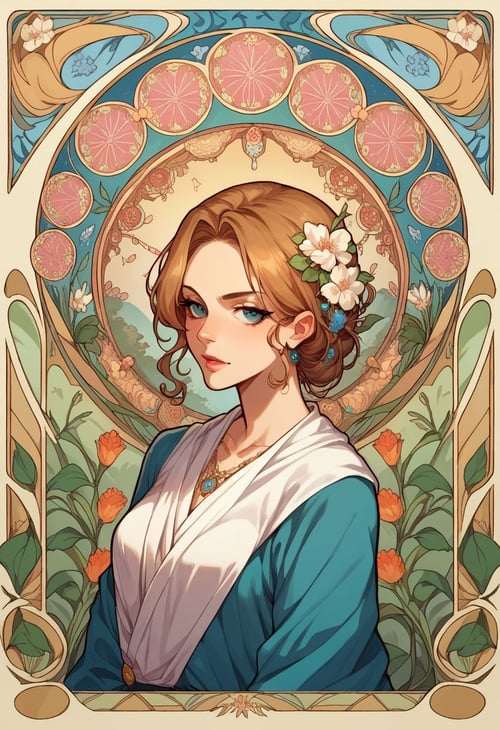 Art Nouveau [Pony] by MassBrainImpact on Tensor.Art