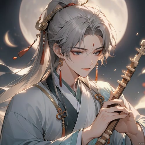 新月（男像）（使用吐司Art训练） by 新月照澄湾 on Tensor.Art