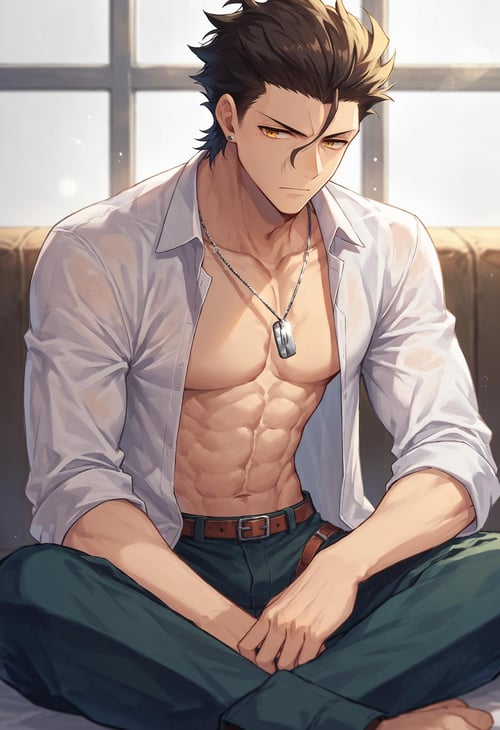 (PonyXL) Diarmuid Ua Duibhne (Saber + Lancer) Fate | ディルムッド・オディナ | 迪尔姆德·奥迪那 by Akiseki on Tensor.Art