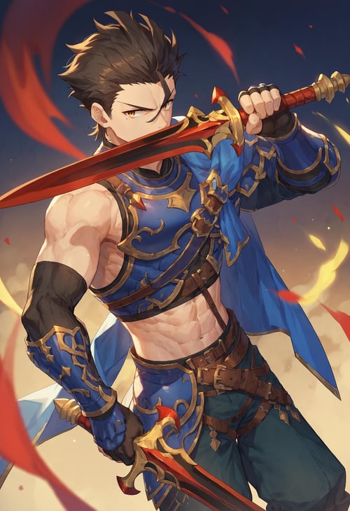 (PonyXL) Diarmuid Ua Duibhne (Saber + Lancer) Fate | ディルムッド・オディナ | 迪尔姆德·奥迪那 by Akiseki on Tensor.Art