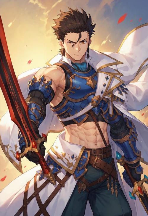 (PonyXL) Diarmuid Ua Duibhne (Saber + Lancer) Fate | ディルムッド・オディナ | 迪尔姆德·奥迪那 by Akiseki on Tensor.Art