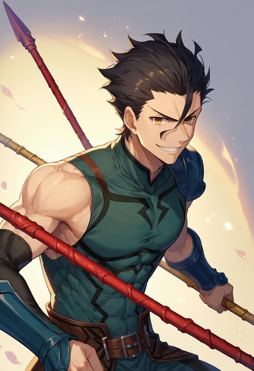 (PonyXL) Diarmuid Ua Duibhne (Saber + Lancer) Fate | ディルムッド・オディナ | 迪尔姆德·奥迪那 by Akiseki on Tensor.Art
