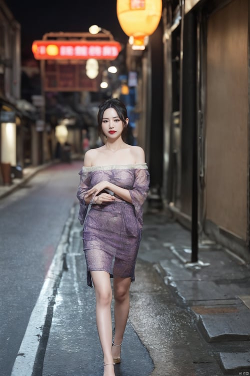  紫******惑-Girl in Purple by 银河落九州 on Tensor.Art