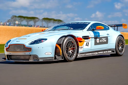 Realistic Racing Aston Martin V8 Vantage GT2 by Legionman81 on Tensor.Art