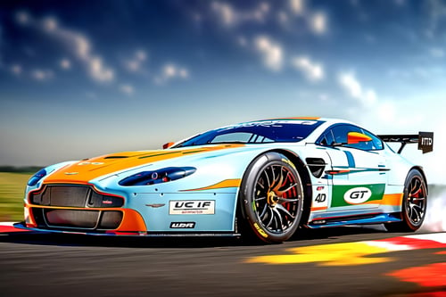 Realistic Racing Aston Martin V8 Vantage GT2 by Legionman81 on Tensor.Art