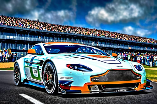 Realistic Racing Aston Martin V8 Vantage GT2 by Legionman81 on Tensor.Art
