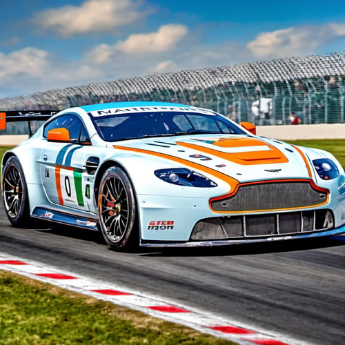Realistic Racing Aston Martin V8 Vantage GT2 by Legionman81 on Tensor.Art