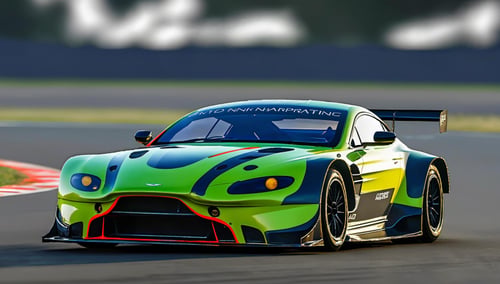 Realistic Racing Aston Martin V8 Vantage AMR GTE by Legionman81 on Tensor.Art