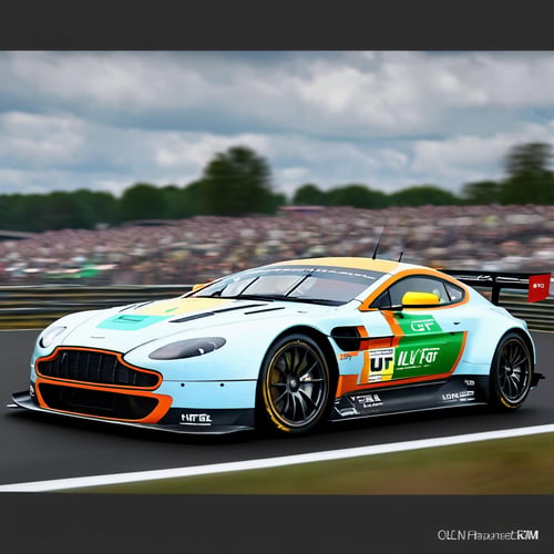 Realistic Racing Aston Martin V8 Vantage GTE by Legionman81 on Tensor.Art