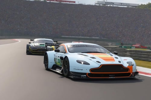 Realistic Racing Aston Martin V8 Vantage GTE by Legionman81 on Tensor.Art