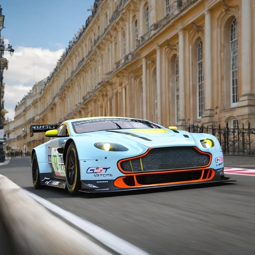 Realistic Racing Aston Martin V8 Vantage GTE by Legionman81 on Tensor.Art
