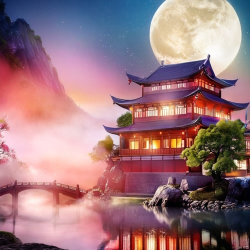 新月造景 by 新月照澄湾 on Tensor.Art