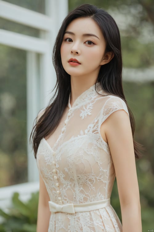 X蕾丝刺绣礼服裙Formal dress by DeepBlue藍心 on Tensor.Art