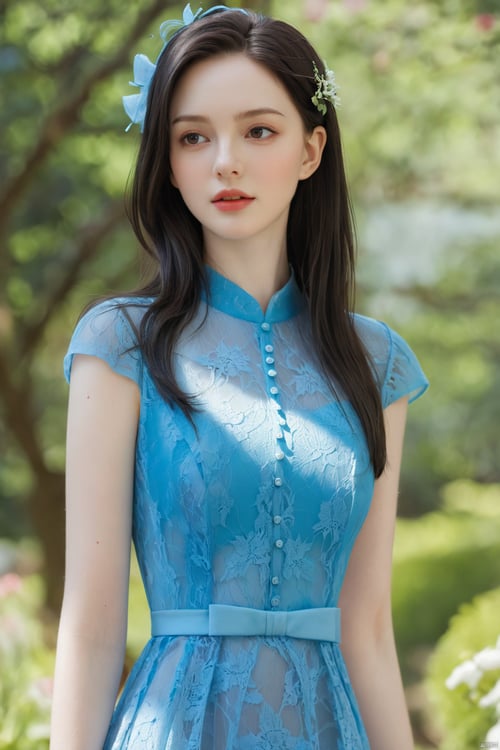 X蕾丝刺绣礼服裙Formal dress by DeepBlue藍心 on Tensor.Art
