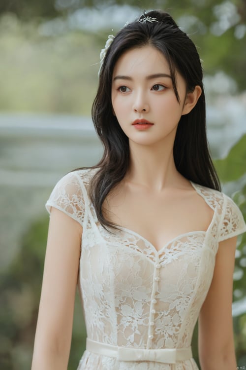 X蕾丝刺绣礼服裙Formal dress by DeepBlue藍心 on Tensor.Art