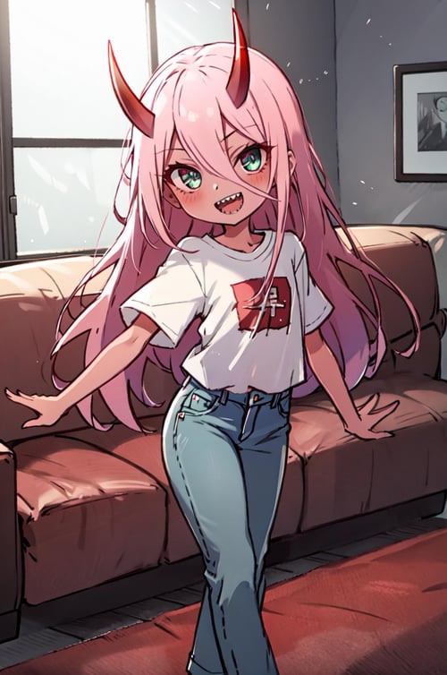 Zero Two (Oni) | Character LoRA (DITF) | Pony & 1.5 by LennonAI on Tensor.Art