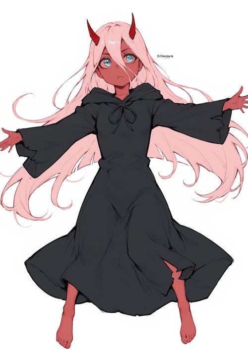 Zero Two (Oni) | Character LoRA (DITF) | Pony & 1.5 by LennonAI on Tensor.Art